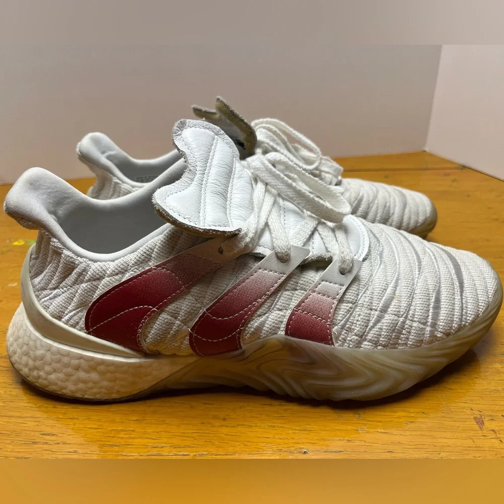 adidas Sobakov Boost 2.0 White Scarlet